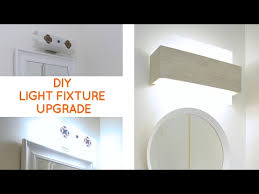 Bathroom Lighting Quick Fix To Update A Dated Bathroom Vanity Light Youtube