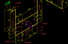 p id isometric 2d piping plans