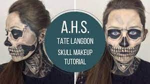 skull makeup tutorial american horror