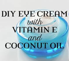 homemade eye cream with coconut oil and