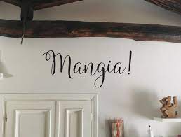 Mangia Kitchen Wall Decal Italian