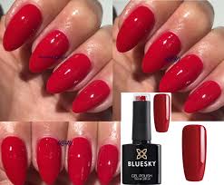 bluesky gel nail polish red wildfire