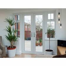 Hinged Toughened Glass Upvc French Door