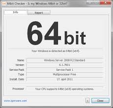A lot of software out there are still only 32 bit and work just fine on 64 bit windows. 64bit Checker For Windows