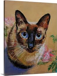 Siamese Cat Wall Art Canvas Prints