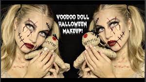 creepy voodoo doll halloween makeup