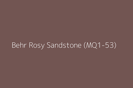 Behr Rosy Sandstone Mq1 53 Color Hex Code