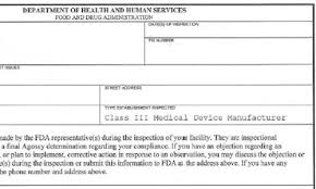 fda form 483s and warning letters here