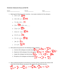 Radioactive Decay And Half