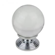 Lead Crystal Glass Bathroom Cupboard Knobs