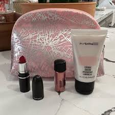 mac pink makeup bag rose