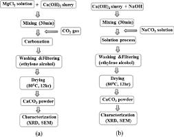 A Flow Chart For The Synthesis Of Pcc By Carbonation