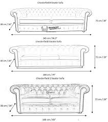 Measurements Of Chesterfield Furniture