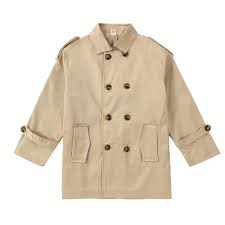 Boy Clothes Winter Brown Trench Coat