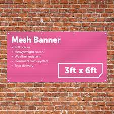3ft x 6ft mesh banner uk banner printing
