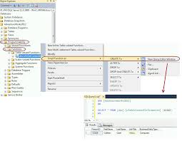 table valued function in ssms sql