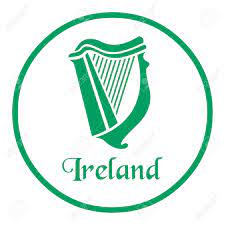 Ireland Emblem With Celtic Harp Royalty Free SVG, Cliparts, Vectors, and  Stock Illustration. Image 78551397.