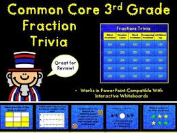 Can you beat your friends at this quiz? Common Core 3rd Grade Fractions Tv Trivia 3rd Grade Fractions Fractions Fraction Word Problems