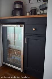 If your kitchen has enough room for another appliance invest some money and enjoy perfectly chilled beverages and wine. Diy Beverage Bar At Home With The Barkers Bars For Home Mini Fridge Cabinet Microwave Wall Cabinet