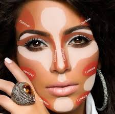 kim kardashian contouring makeup guide