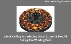 16 16 ceiling fan winding data