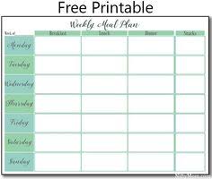 30 Family Meal Planning Templates Weekly Monthly Budget Tip Junkie