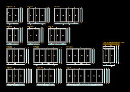 Detail Of The Doors In Autocad Cad