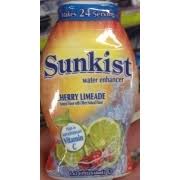 sunkist water enhancer cherry limeade
