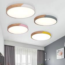 Ceiling Light With Remote Control Cheap Nordic Simple App Dimmable Oak Led Ceiling Lights Living Room Round Alloy Led Ceiling Lamp Bedroom Led Ceiling Light Fixtures