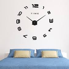 china new design mute diy wall clock 3d