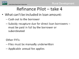 Rural Development Single Family Housing Guaranteed Loan