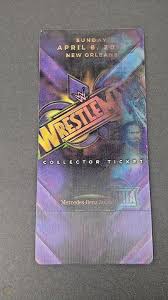 This left crewe on time. Wwe Wrestlemania 34 New Orleans 3d Collector Ticket Not For Entry Free Shipping 1931902379