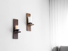 Wood Wall Candle Sconce Shelves