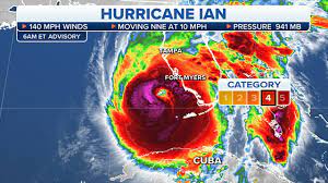 Hurricane Ian almost a Category 5 storm ...