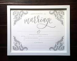 Letterpress Marriage Certificate Printable Wisdom