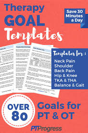 occupational therapy goal templates