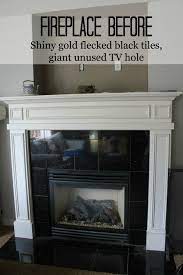 Fireplace Makeover Before After