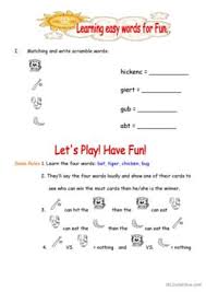 fun games english esl worksheets pdf