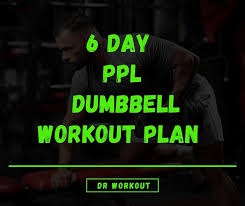 6 Day Dumbbell Workout Plan With Pdf