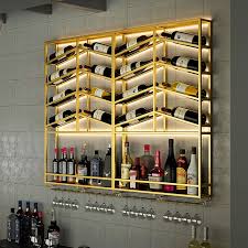 Industrial Wall Mounted Wine Rack With