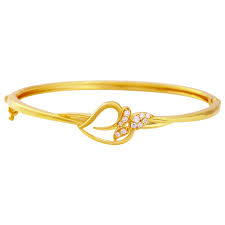 adore heart and leaf gold bracelet