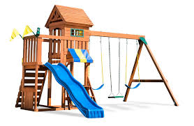 Kids Wooden Swing Set Adventure