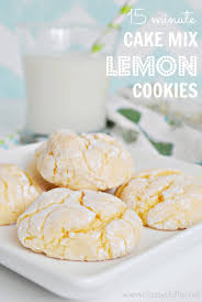 The perfect light and sweet dessert for spring & summer. Cake Mix Lemon Cookies