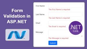 form validation in asp net core web