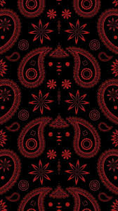 red background bandana pattern hd