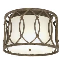 Fixtures porch ideas large for globe lantern front. Lowe S Allen Roth Brushed Nickel Flush Mount Ceiling Lights Iron Ceiling Lights Flush Mount Ceiling Lights