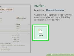4 Ways To Make An Invoice On Excel Wikihow