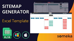 sitemap generator excel template web
