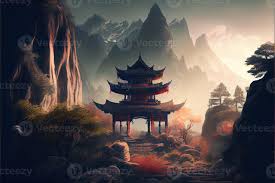 mysterious ancient chinese temple