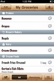 Review Groceries The Grocery Shopping List Iphone App